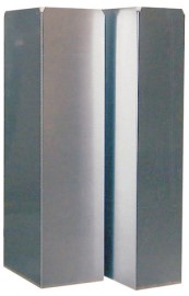 Afvoerkanaal - vierkant - 15x15 cm - aluminium - per meter - 7216.0950