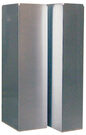 Afvoerkanaal - vierkant - 20x20 cm - aluminium - per meter - 7216.0955