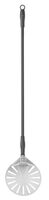 Hendi geperforeerde ronde RVS pizza uitneemschep Ø 23 cm met steel van 120 cm