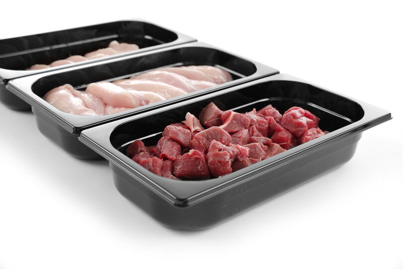 Hendi zwarte polycarbonaat gastronormbak 1/2 GN 65mm