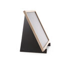 Detailopname van Hendi krijtbord 30x40 cm met houten standaard