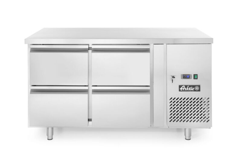 Hendi Profi Line koelwerkbank 280L met 4 lades