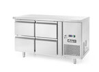 Zijaanzicht Hendi koelwerkbank 280 liter