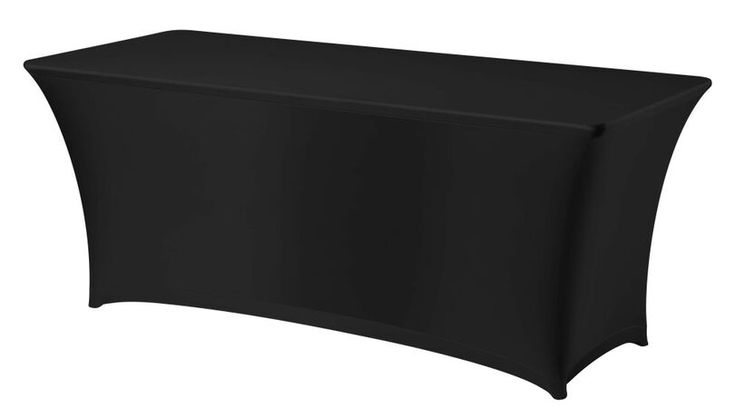 Hendi rechthoekige zwarte tafelhoes 120x76 cm voor horeca tafels