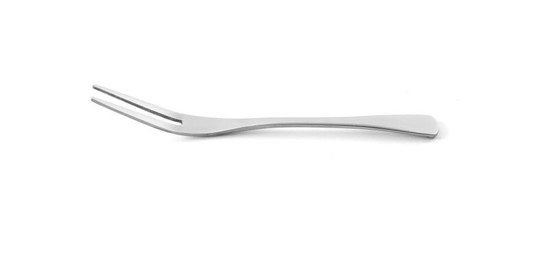 Detailopname van hoogwaardige RVS slakkenvork 13 cm
