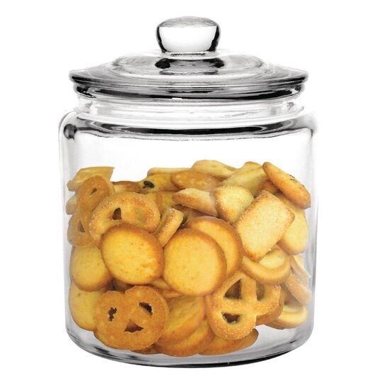 Stijlvolle glazen voorraadpot voor koekjes en biscotti