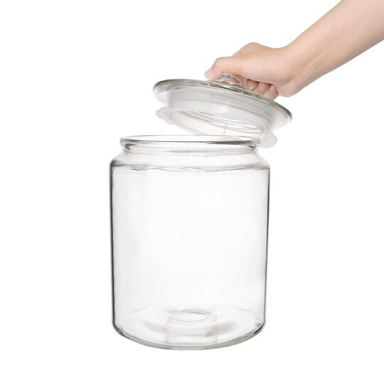 Stijlvolle glazen voorraadpot van Olympia 6,2 liter
