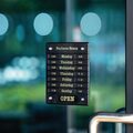 Duidelijk open en gesloten bord voor horecagelegenheden