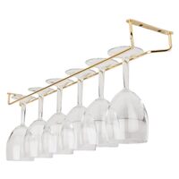 Stijlvol messing glasrek 61 cm voor horeca