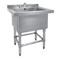Vogue diepe RVS spoelbak 77x60 cm voor professionele horecakeuken