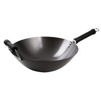 Professionele antikleef wok met platte bodem 35,5cm