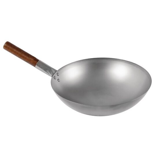 Professionele 38 cm Londen wokpan