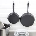 Stevig handvat van de Vogue gietijzeren grillpan