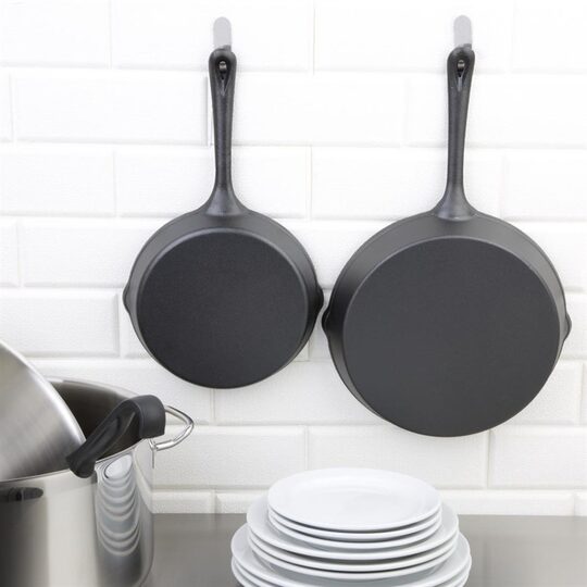 Stevig handvat van de Vogue gietijzeren grillpan