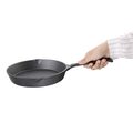 Onderzijde van de Vogue gietijzeren grillpan