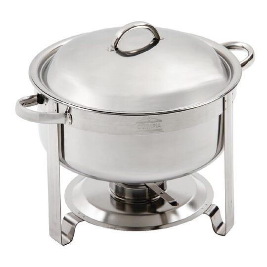 Ronde Olympia Vienna chafing dish 7,5 liter voor buffetpresentatie