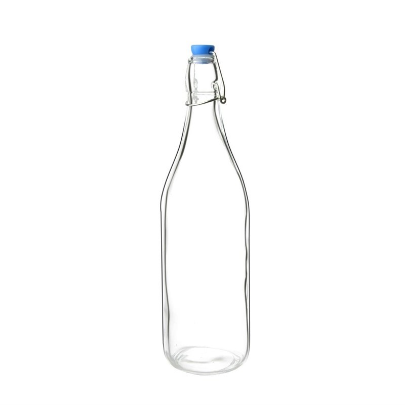 sjaal militie 945 Glazen fles - 1,2 liter - Met beugelsluiting - 6 stuks - GG930 |  vanhattemhoreca.nl