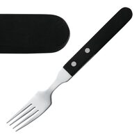 Amefa steakvorken met zwart heft voor de horeca