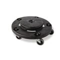 Detailweergave van de Rubbermaid Brute wielbasis voor horeca