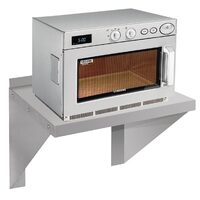 RVS wandschap voor magnetron of oven 56x56cm