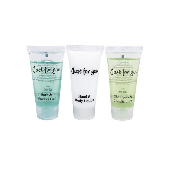 Verpakking Just For You hand- en bodylotion 20ml