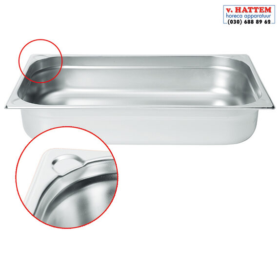 Hendi RVS Gastronormbak 1/1 GN 15 cm diep