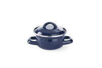 Hendi blauw emaille soeppannetje 0,3 liter