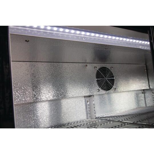 Interieur van de Polar 3-deurs barkoeling 330L