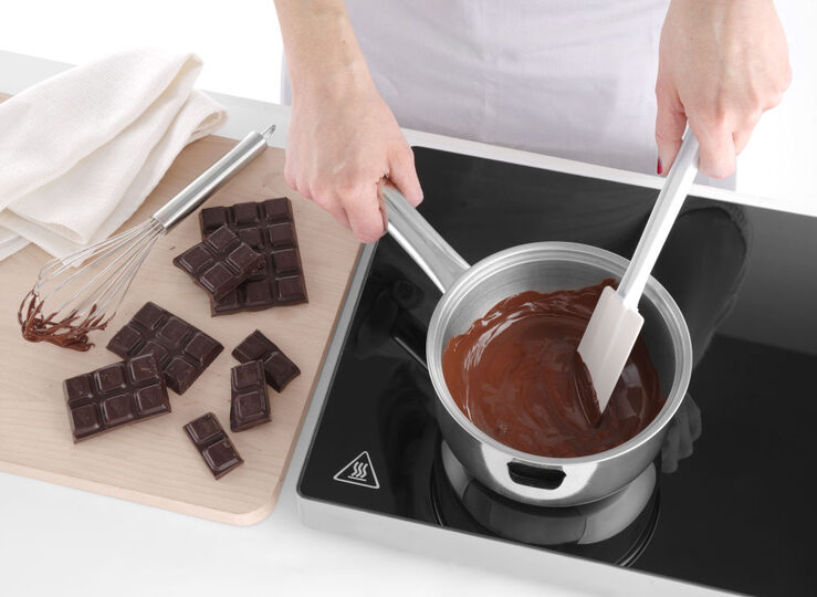Dankzij de indirecte verhitting is dit de ideale pan voor het smelten van chocolade zonder klontjes.