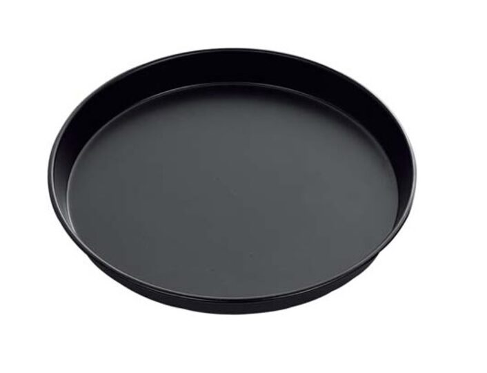 Professionele Hendi blauwstalen pizzapan 36 cm voor horeca