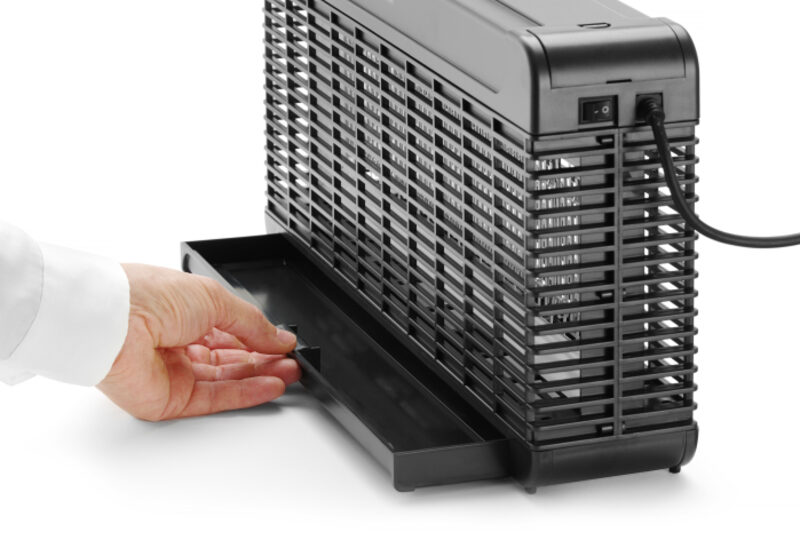 Met handige opvangbak