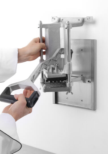 Complete set Hendi frietsnijder met 4 snijmessen