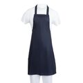 Vooraanzicht blauw waterdicht nylon schort