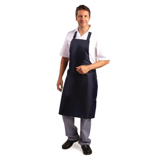 Overzicht blauw waterdicht nylon schort