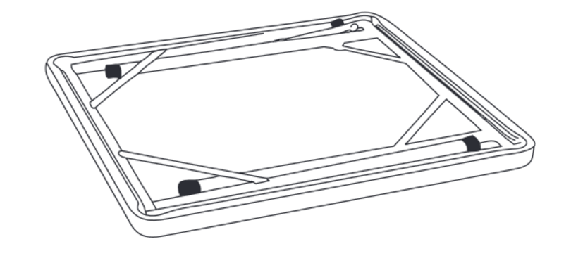Slimme opslag: Dankzij de inklapbare stalen poten bespaart u kostbare ruimte in uw opslag wanneer de tafel niet in gebruik is.