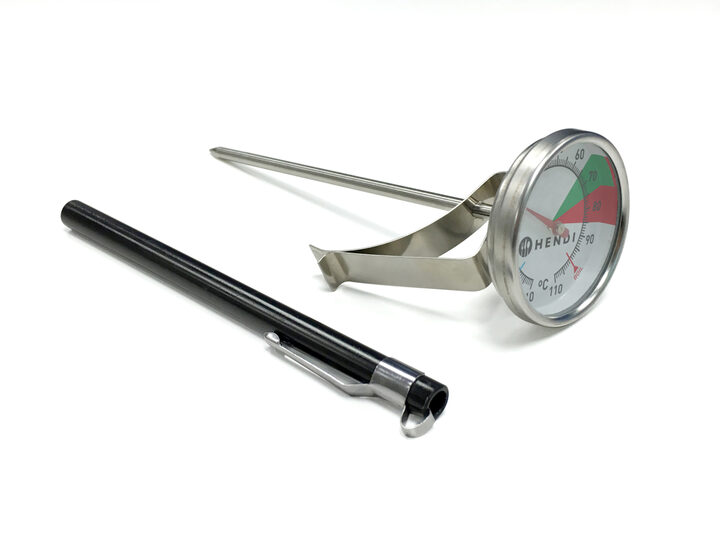 Professionele roestvrijstalen melkschuim thermometer voor horeca