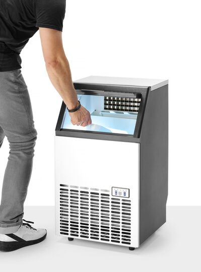Detailopname van de Hendi ijsblokjesmachine 271575