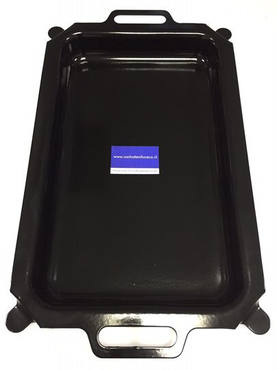Losse geëmailleerde bakplaat t.b.v. Grill-Master mini